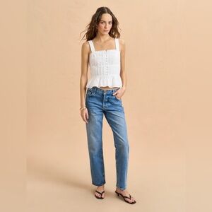 La Ligne | Esme Top in Ivory size L NWT